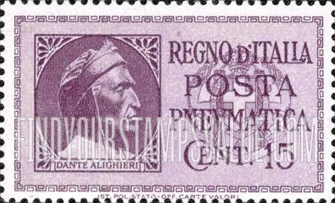 FindYourStampsValue: PNEUMATIC POST - Dante Alighieri