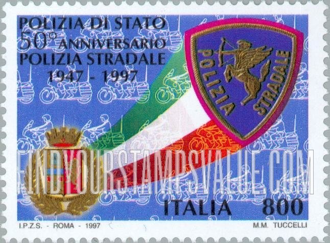 FindYourStampsValue: State Highway Police, 50th Anniversary