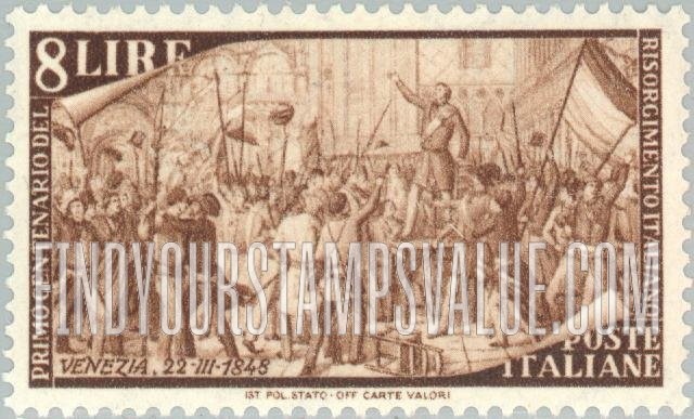 FindYourStampsValue: Uprising at Palermo, Jan. 12, 1948