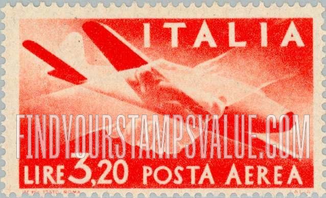 FindYourStampsValue: AIR POST - Plane and Clasped Hands
