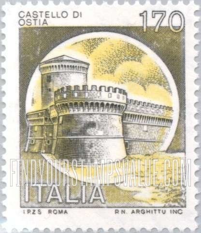 FindYourStampsValue: Castles: Ostia, Rome