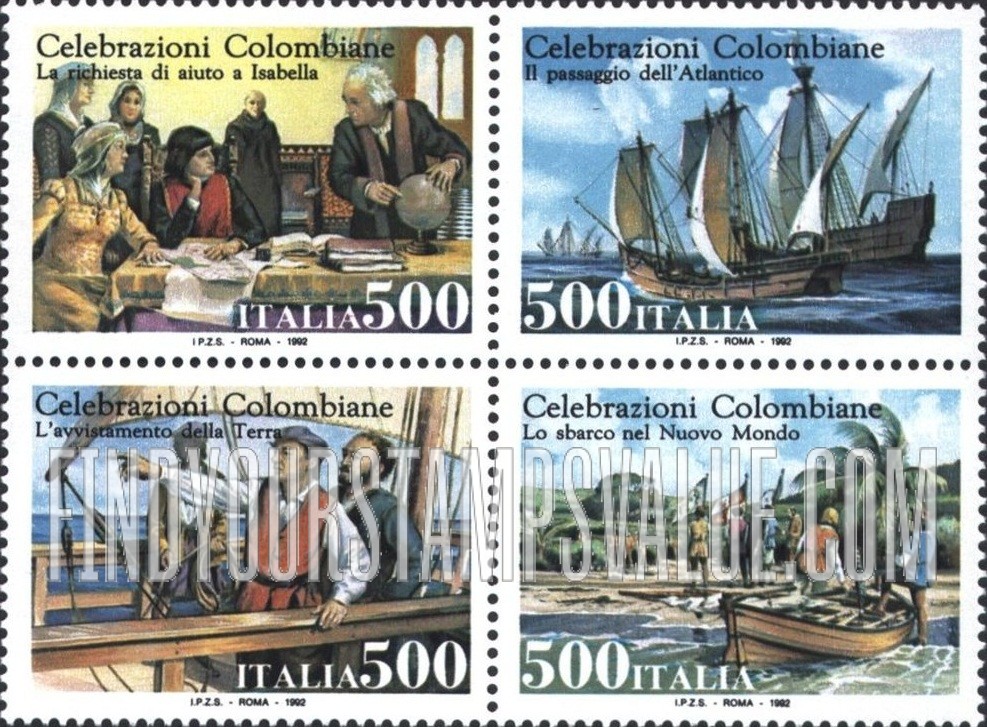 FindYourStampsValue: Discovery of America, 500th Anniversary
