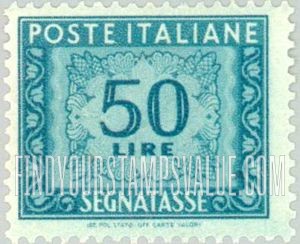 FindYourStampsValue: POSTAGE DUE - Numeral Value