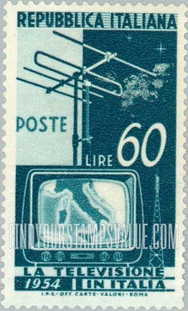 FindYourStampsValue: Television Screen and Aerial