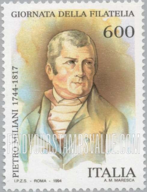 FindYourStampsValue: Stamp Day: Pietro Miliani (1744-1817), paper manufacturer