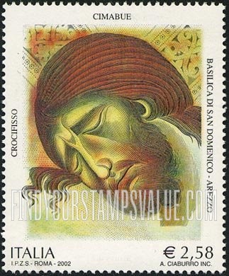 FindYourStampsValue: The Crucifixion, by Cimabue