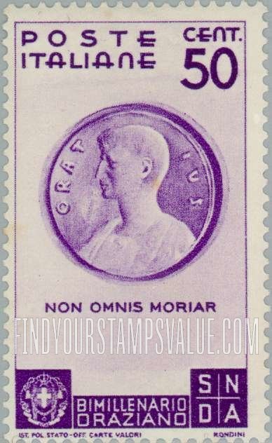 FindYourStampsValue: Bust of Horace