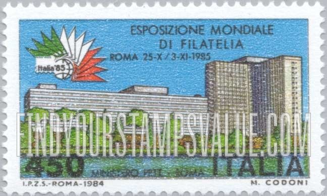 FindYourStampsValue: Italia ’85: Ministry of Posts, Rome