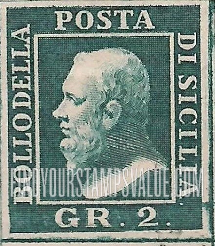 FindYourStampsValue: Sicily: Ferdinand II