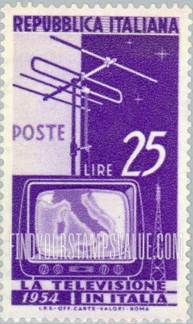 FindYourStampsValue: Television Screen and Aerial