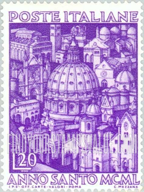 FindYourStampsValue: Composite of Italian Cathedrals and Churches