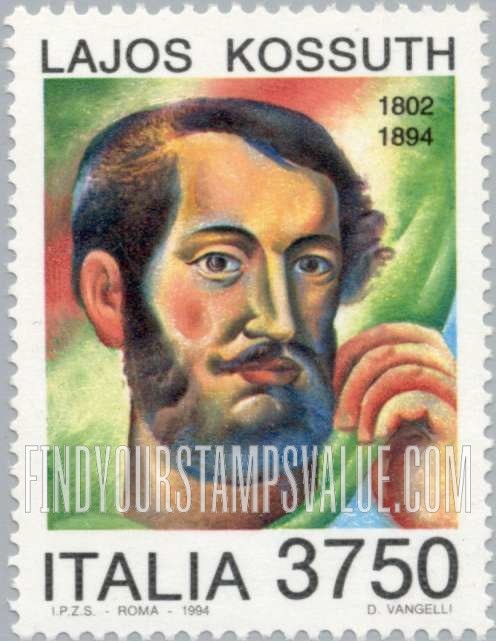 FindYourStampsValue: Lajos Kossuth (1802-94)