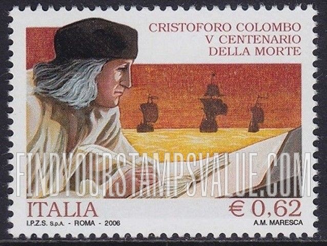 FindYourStampsValue: Christopher Columbus (1451-1506), Explorer