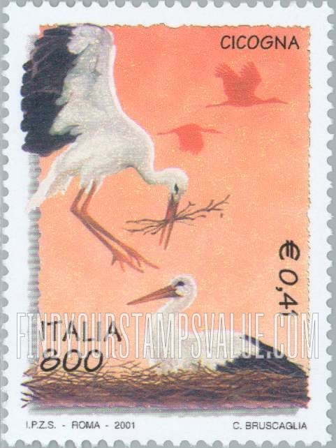 FindYourStampsValue: Nature and the Environment: Storks