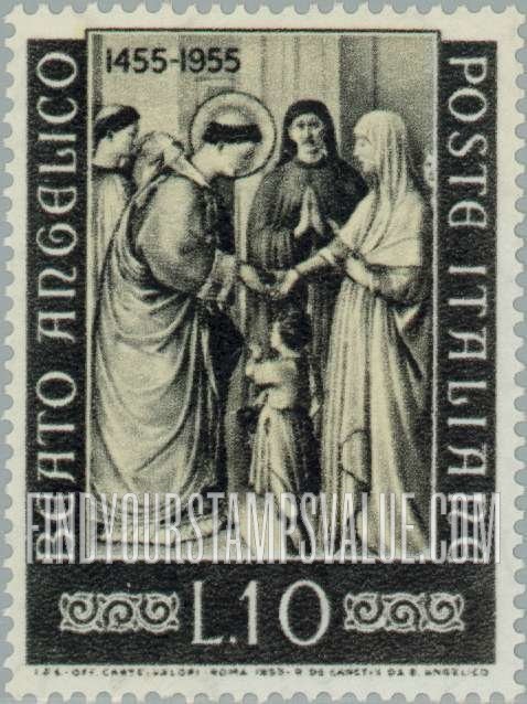 FindYourStampsValue: “St. Stephen Giving Alms”