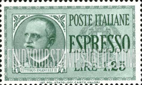FindYourStampsValue: SPECIAL DELIVERY - King Victor Emmanuel III