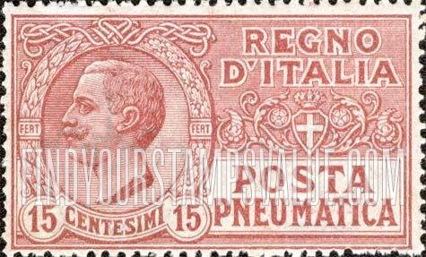 FindYourStampsValue: PNEUMATIC POST - King Victor Emmanuel III