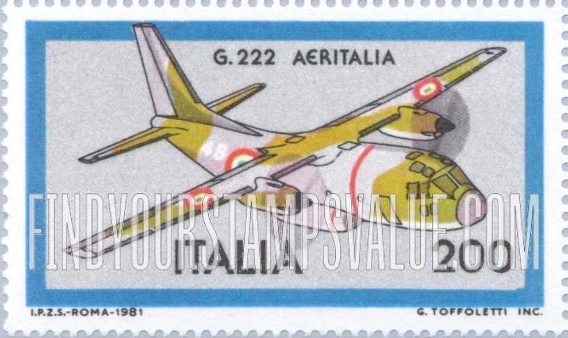 FindYourStampsValue: G-222 Aeritalia Transport Plane