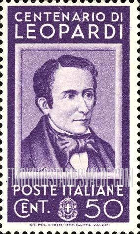 FindYourStampsValue: Count Giacomo Leopardi