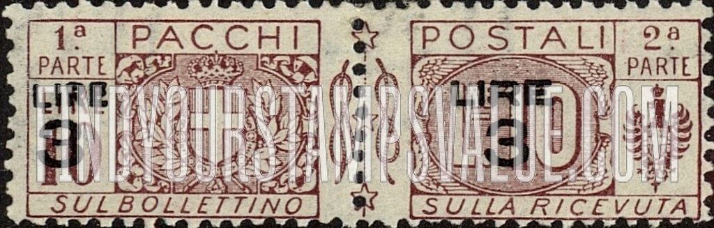 FindYourStampsValue: PARCEL POST - Pacchi Postali: Surcharged