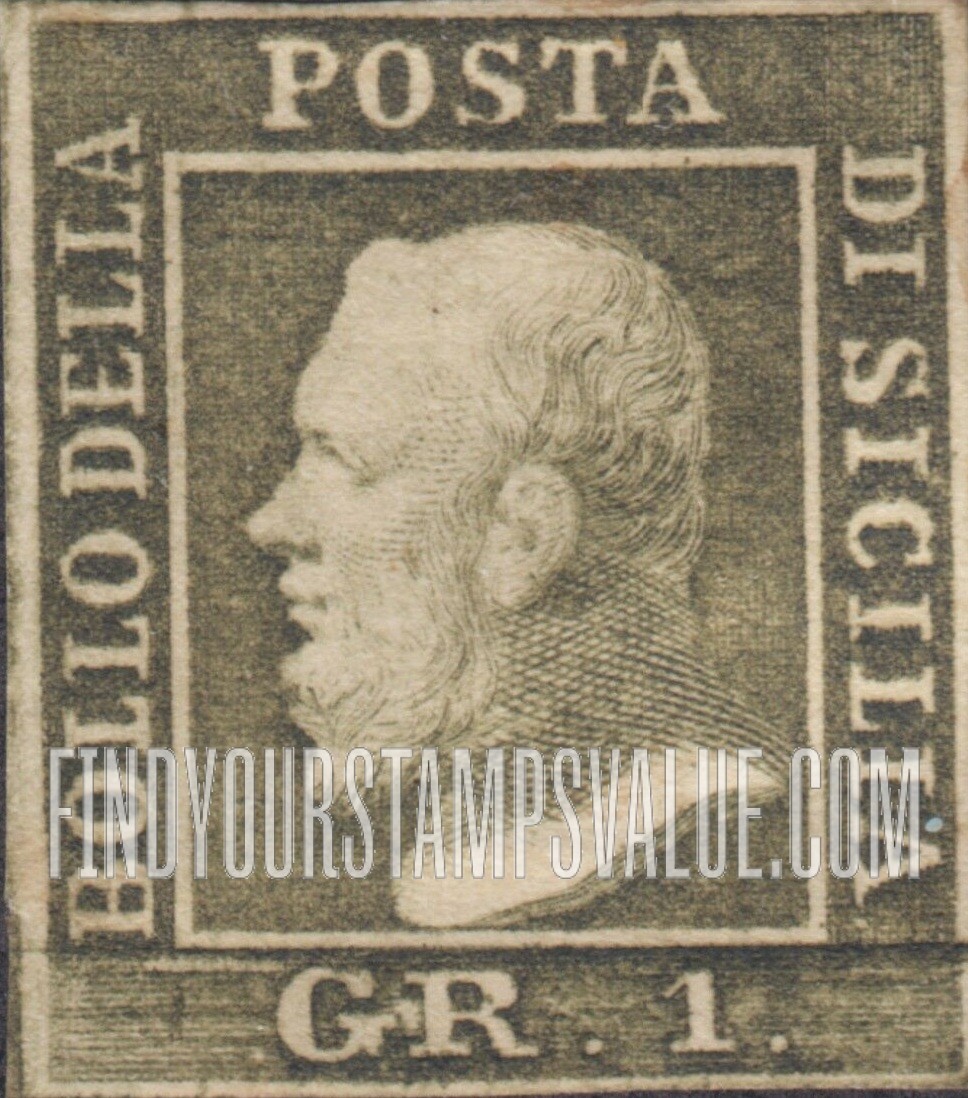FindYourStampsValue: Sicily: Ferdinand II