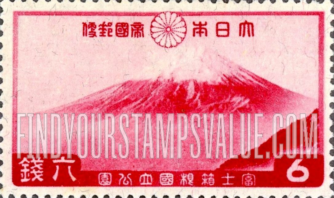 FindYourStampsValue: Fuji from Lake Kawaguchi - 河口湖の富士