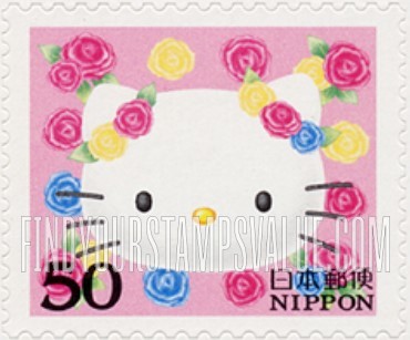FindYourStampsValue: Greetings 2004: Hello Kitty - 04年グリーティング：ハローキティ
