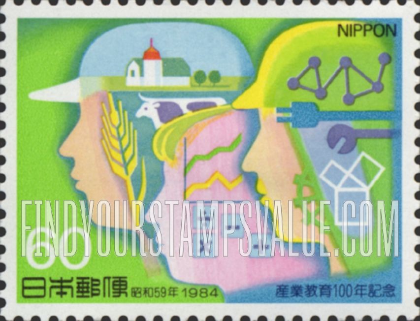 FindYourStampsValue: Industrial Education Centenary - 産業教育100年