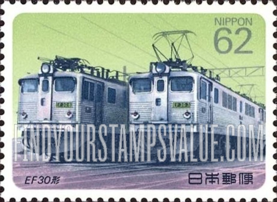 FindYourStampsValue: Electric Locomotives: EF58 - 電気機関車、EF30形