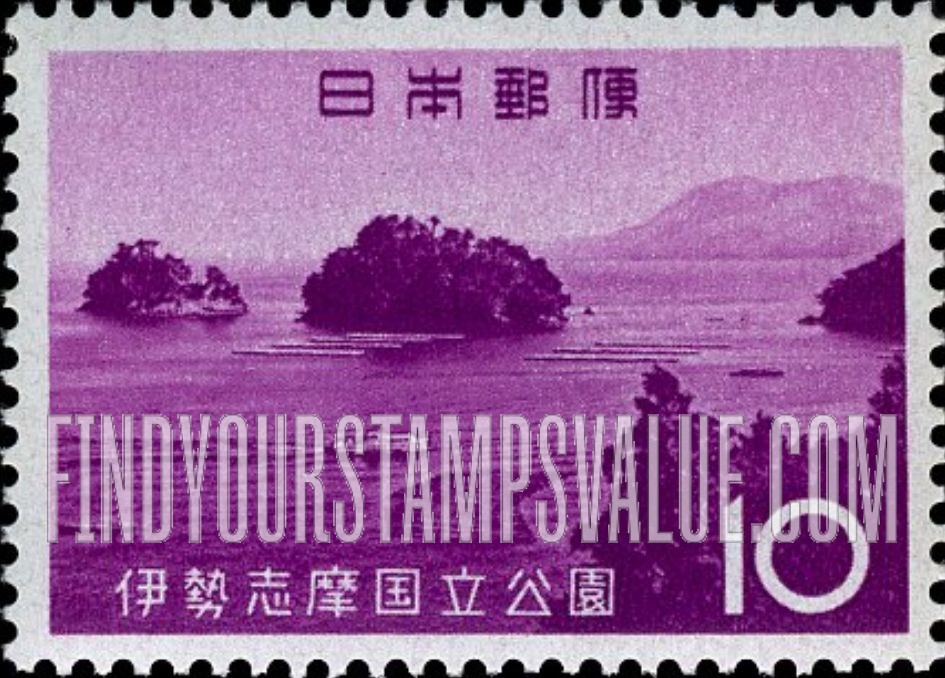 FindYourStampsValue: View of Toba - 鳥羽湾