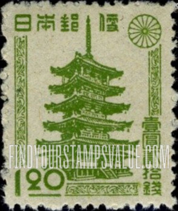 FindYourStampsValue: Horyu Temple Pagoda - 五重塔