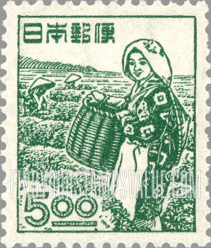 FindYourStampsValue: Tea Picking - 茶摘み