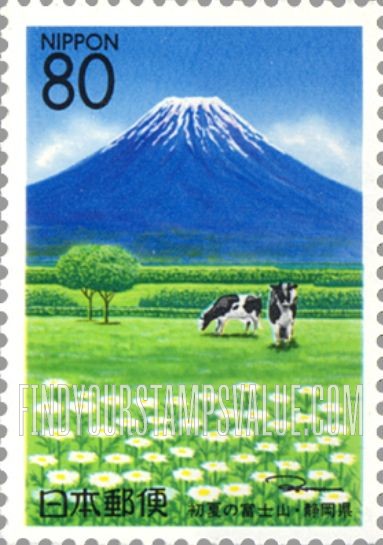 FindYourStampsValue: Shizuoka: Mt. Fuji - 静岡:初夏の富士山