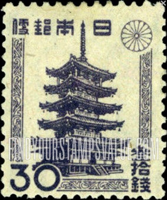 FindYourStampsValue: Horyu Temple Pagoda - 五重塔