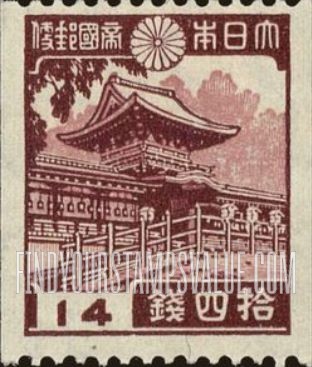 FindYourStampsValue: Kasuga Shrine, Nara. Coil stamps - 春日大社、奈良、コイルスタンプ