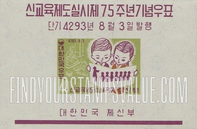 FindYourStampsValue: Children at School and Ancient Home Teaching