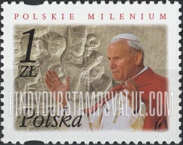 FindYourStampsValue: Millennium: Pope John Paul II, Gniezno Doors
