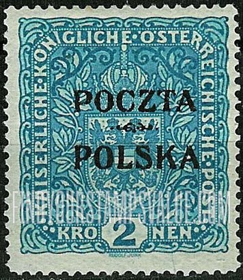 FindYourStampsValue: Coat of arms of Austria: Austrian Stamps of 1916-18 Overprinted
