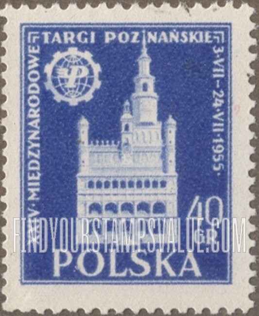 FindYourStampsValue: Poznan Town Hall and Fair Emblem