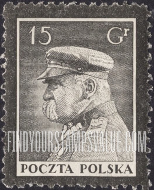 FindYourStampsValue: Marshal Pilsudski
