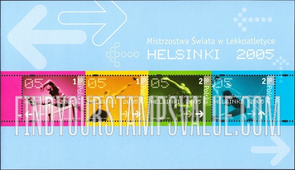 FindYourStampsValue: World Track and Field Championships, Helsinki