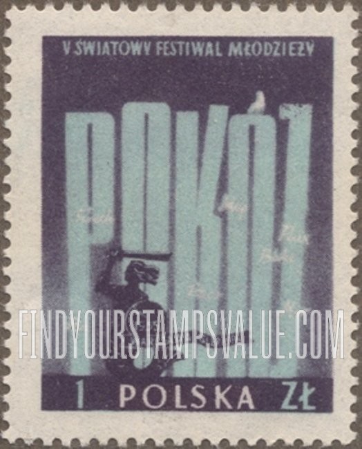 FindYourStampsValue: “Peace” (POKOJ) & Warsaw Mermaid