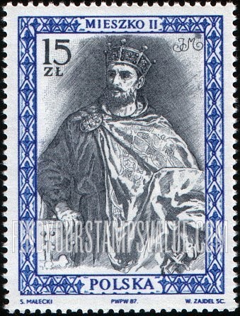 FindYourStampsValue: Royalty Type of 1986: Mieszko II