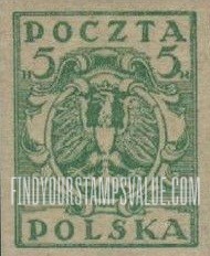 FindYourStampsValue: Eagle and Fasces, Symbolical of United Poland