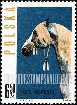 FindYourStampsValue: Horses: Head of Arab horse, facing left