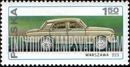 FindYourStampsValue: Automobiles: Warszawa 223
