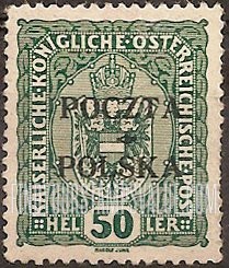 FindYourStampsValue: Coat of arms of Austria: Austrian Stamps of 1916-18 Overprinted