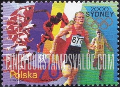 FindYourStampsValue: 2000 Summer Olympics, Sydney: Runners