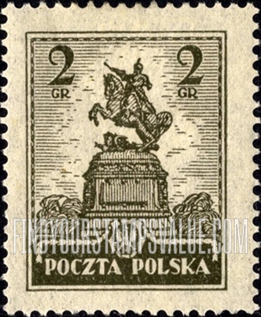 FindYourStampsValue: Sobieski Statue at Lwow