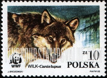 FindYourStampsValue: World Wildlife Fund: Wolf
